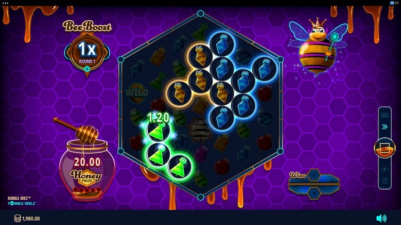 Bubble Beez slot screen 2
