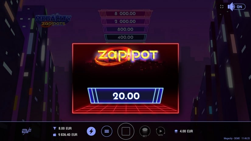 Megacity slot screen 4