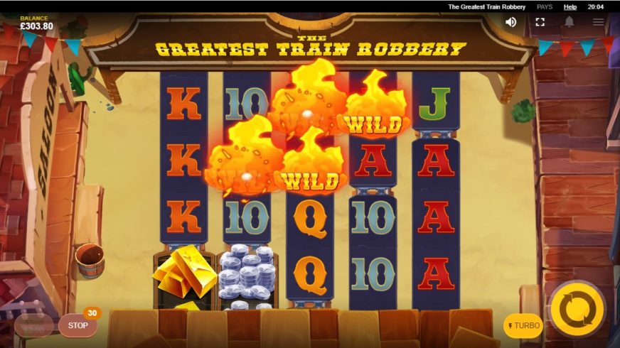 The Greatest Train Robbery slot screen 2
