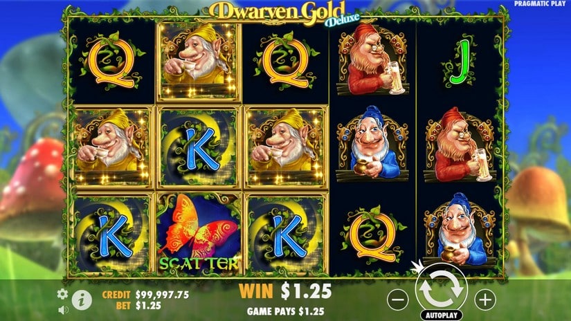 Dwarven Gold Deluxe slot screen 2