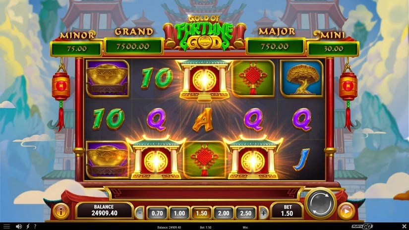 Gold of Fortune God slot screen 2