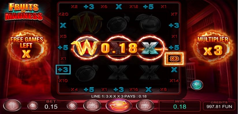 Fruits Of Madness slot screen 3