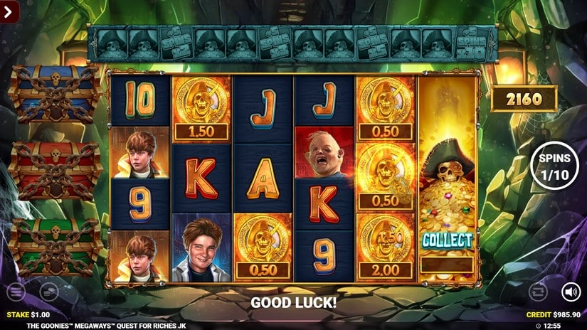 The Goonies Quest For Riches slot screen 8