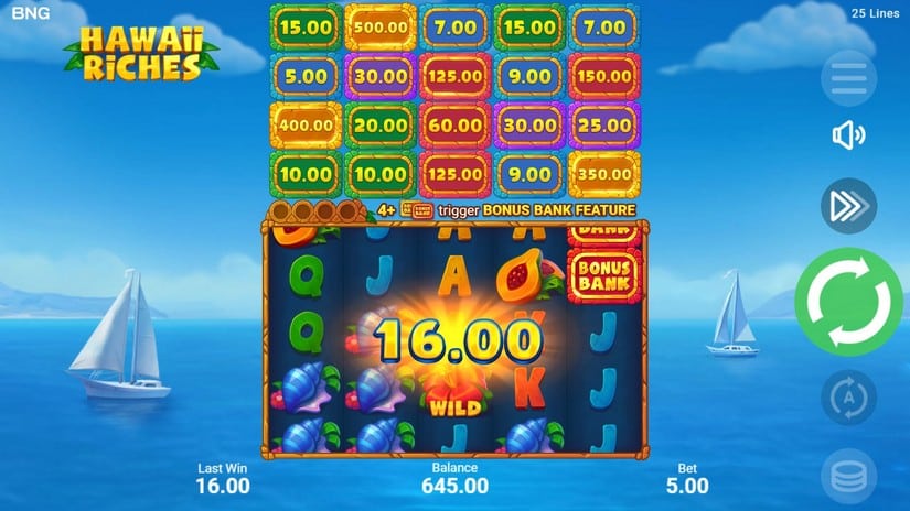 Hawaii Riches slot screen 4