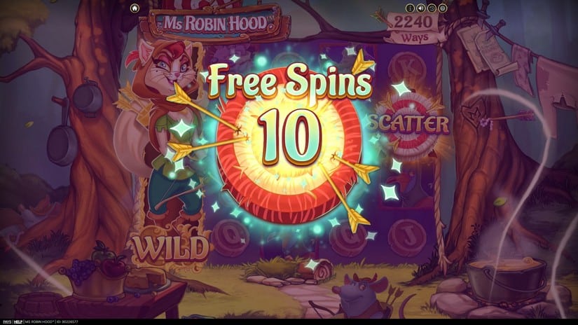 Ms Robin Hood slot screen 3