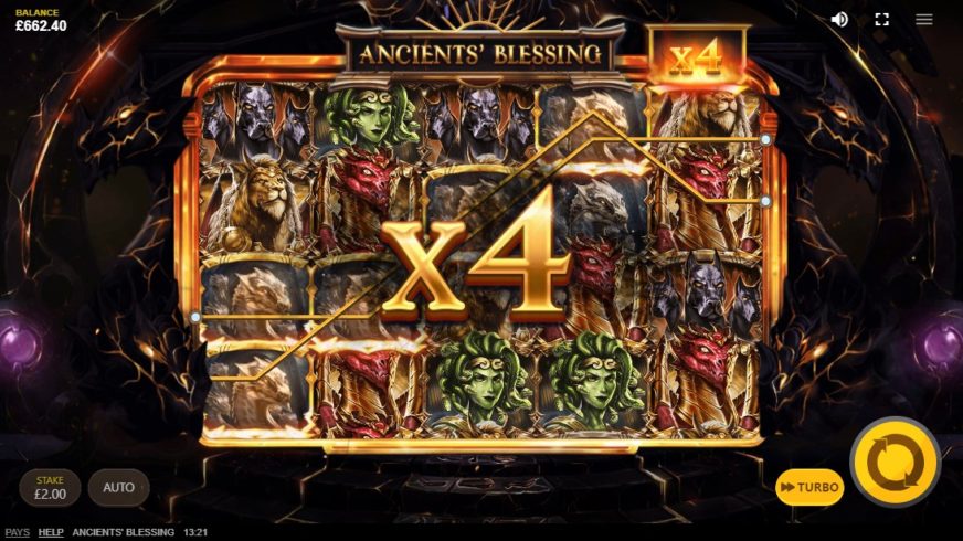 Ancients Blessing slot screen 4