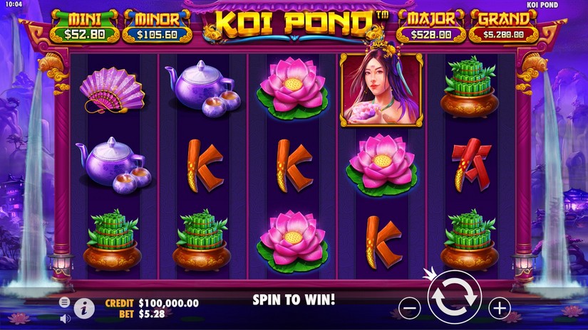 Koi Pond slot screen 1