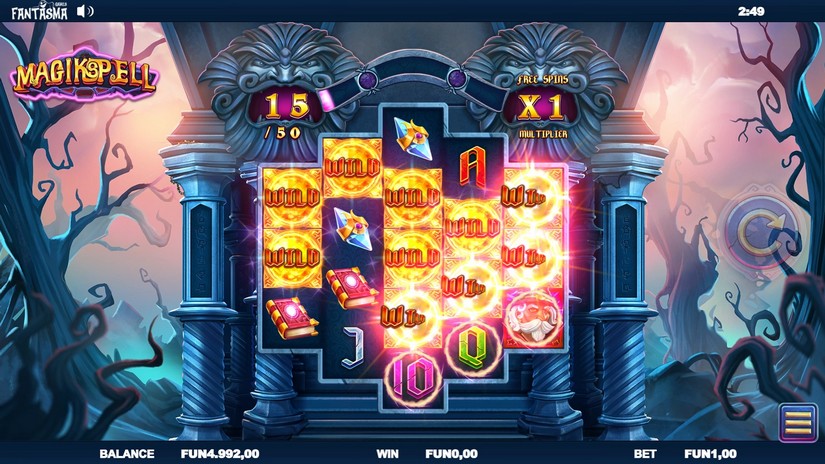 Magikspell slot screen 3
