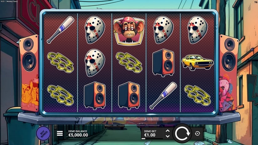 Monkey Frenzy slot screen 1