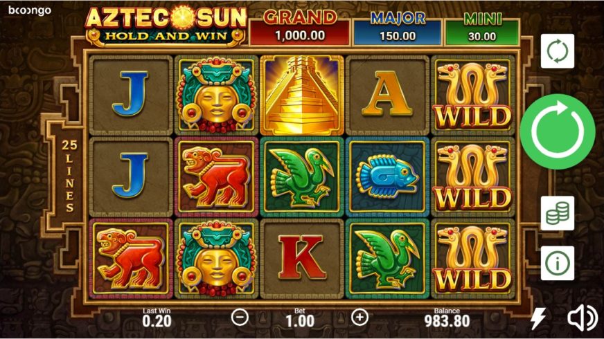 Aztec Sun: Hold and Win slot screen 1