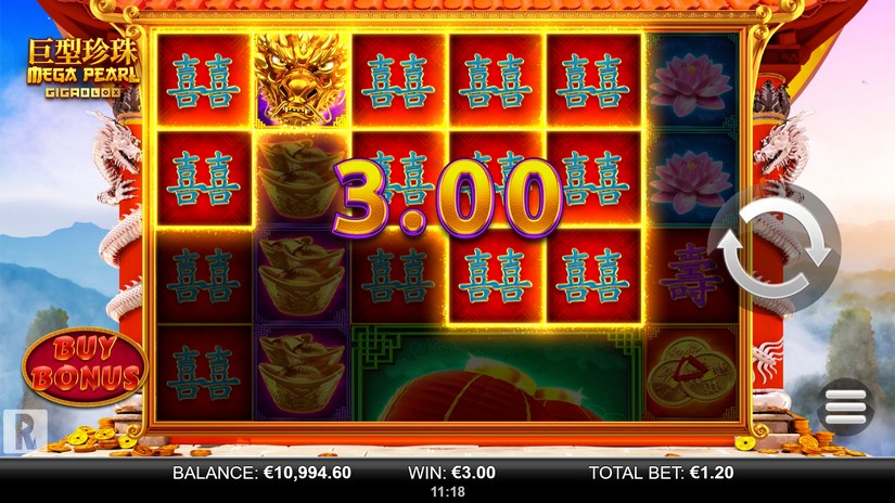 Mega Pearl Gigablox slot screen 2