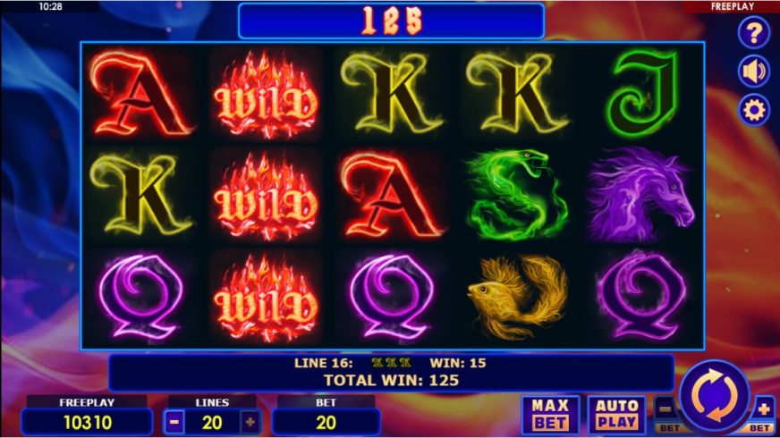 Fire Queen slot screen 2