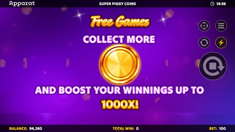 Super Piggy Coins slot screen 3