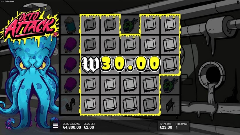 Octo Attack slot screen 6