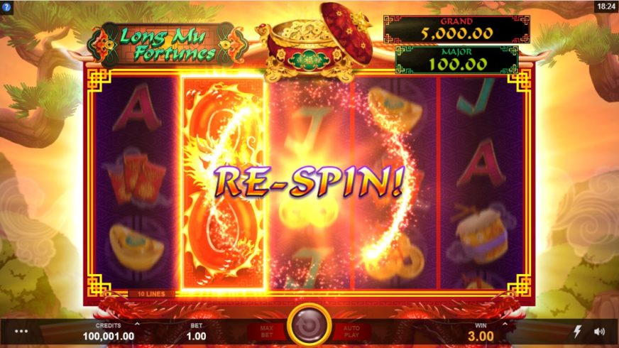 Long Mu Fortunes slot screen 2