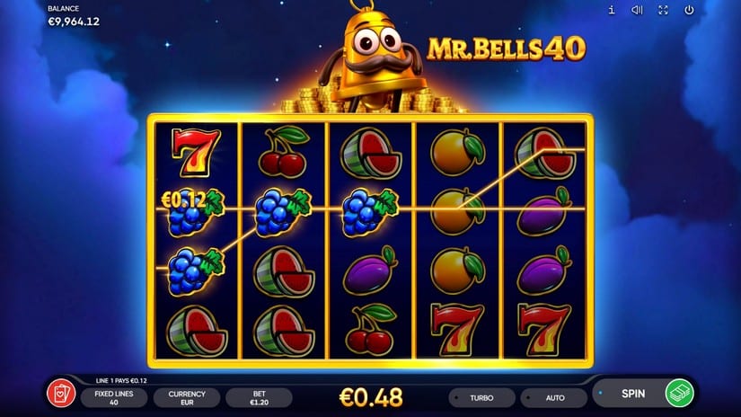 Mr. Bells 40 slot screen 2
