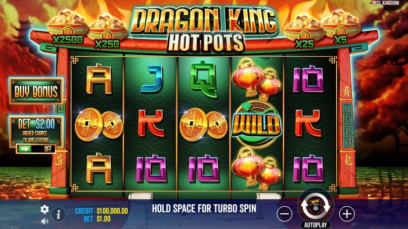 Dragon King Hot Pots slot screen 1