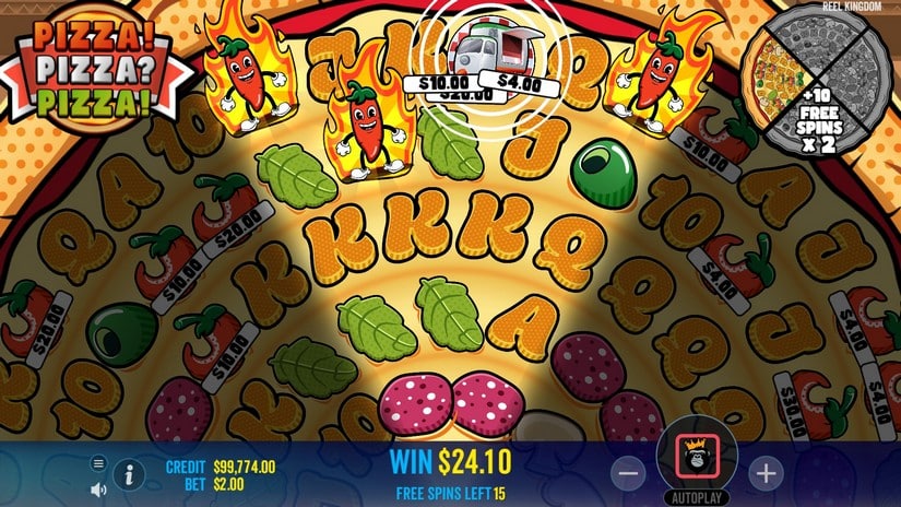 PIZZA! PIZZA? PIZZA! slot screen 5