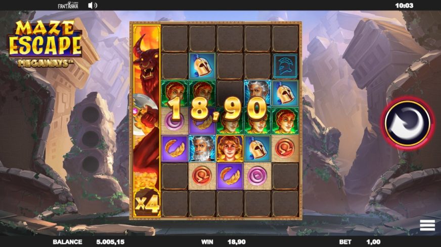 Maze Escape Megaways slot screen 3