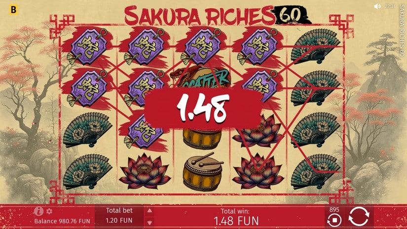 Sakura Riches 60 slot screen 3