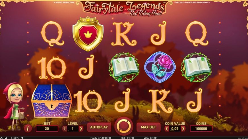Fairytale Legends: Red Riding Hood slot screen 1