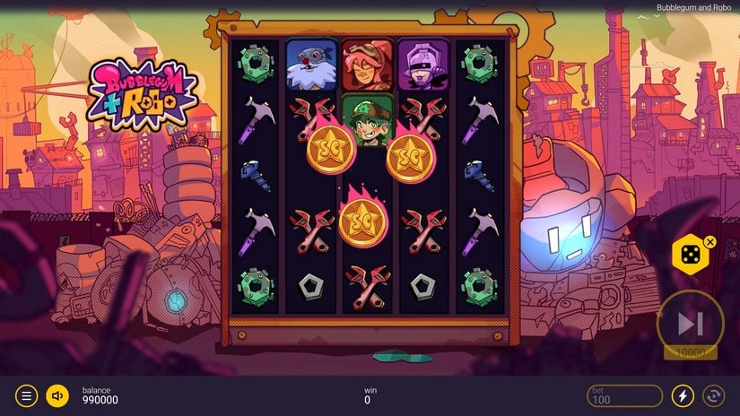 Bubblegum and Robo slot screen 2
