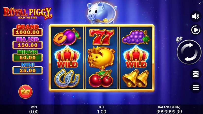 3×3 Royal Piggy: Hold The Spin slot screen 1