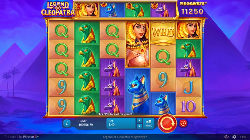 Legend of Cleopatra Megaways slot screen 1
