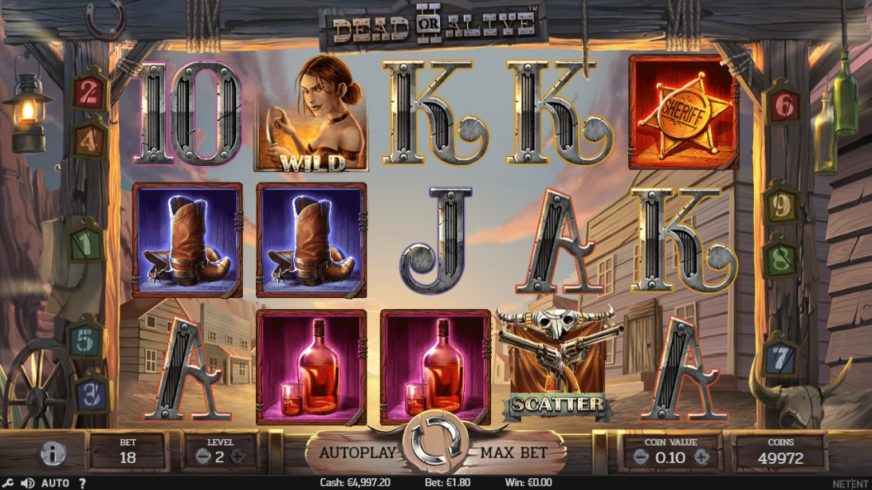 Dead or Alive 2 slot screen 1