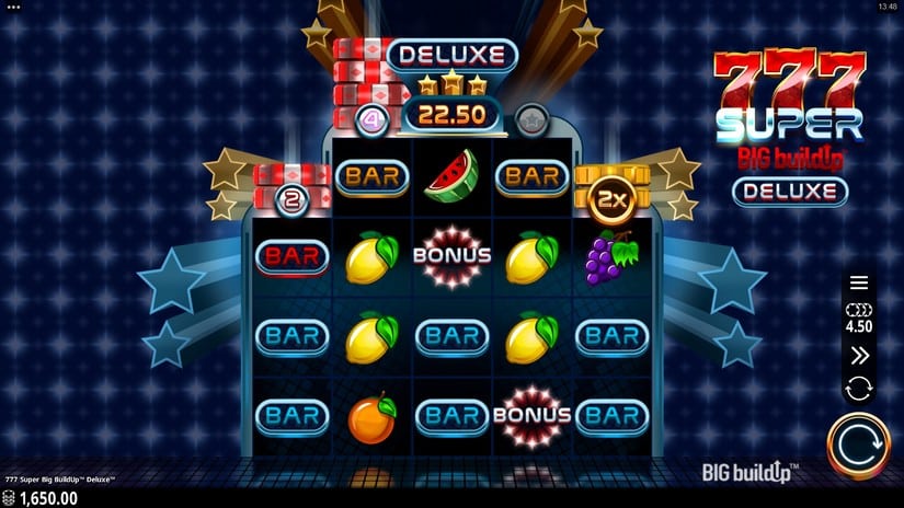 777 Super BIG BuildUp Deluxe slot screen 1