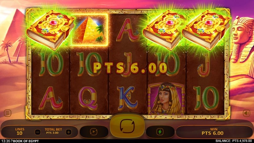 Book of Egypt slot screen 4