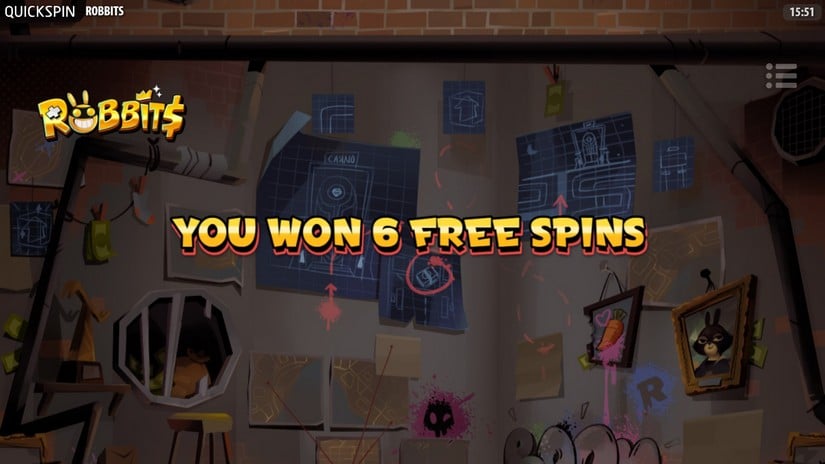 Robbits slot screen 2