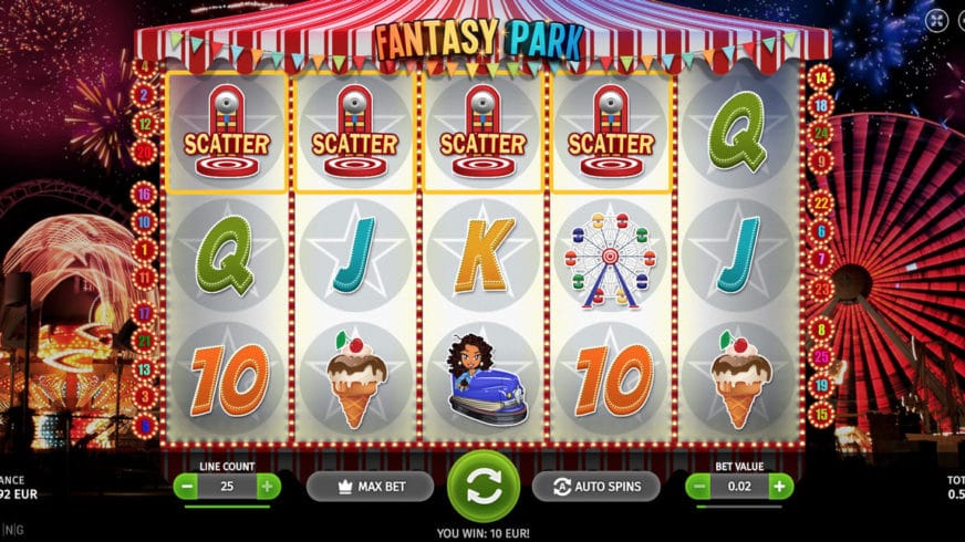 Fantasy Park slot screen 1