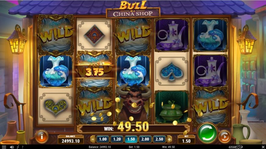 Bull in a China Shop slot screen 2