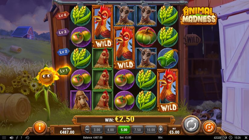 Animal Madness slot screen 6