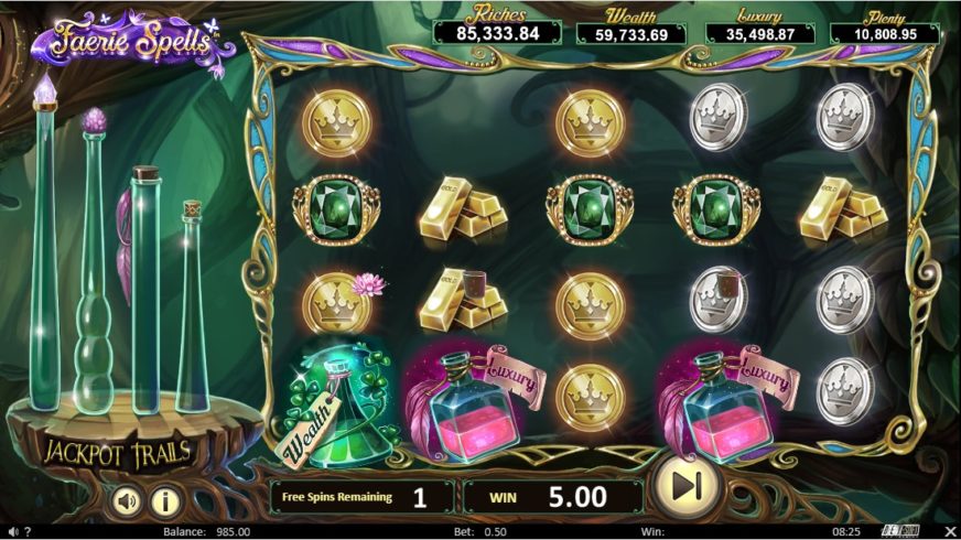 Faerie Spells slot screen 6