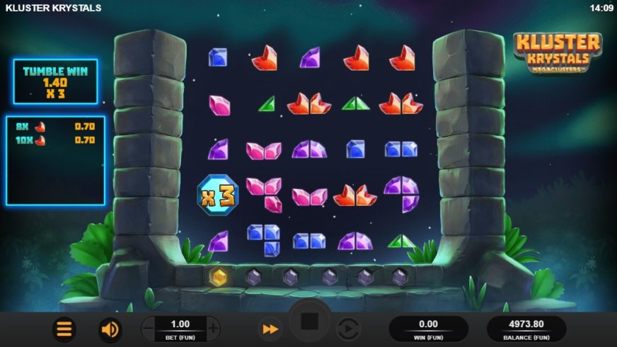 Kluster Krystals Megaclusters slot screen 1