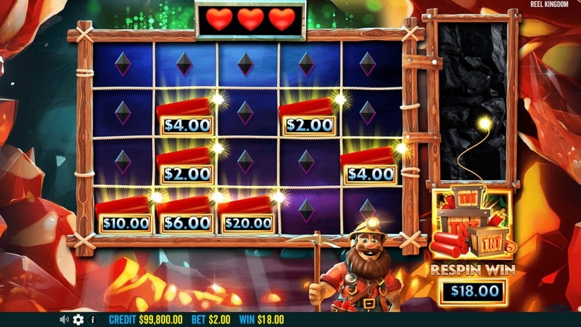 Dynamite Diggin Doug slot screen 5