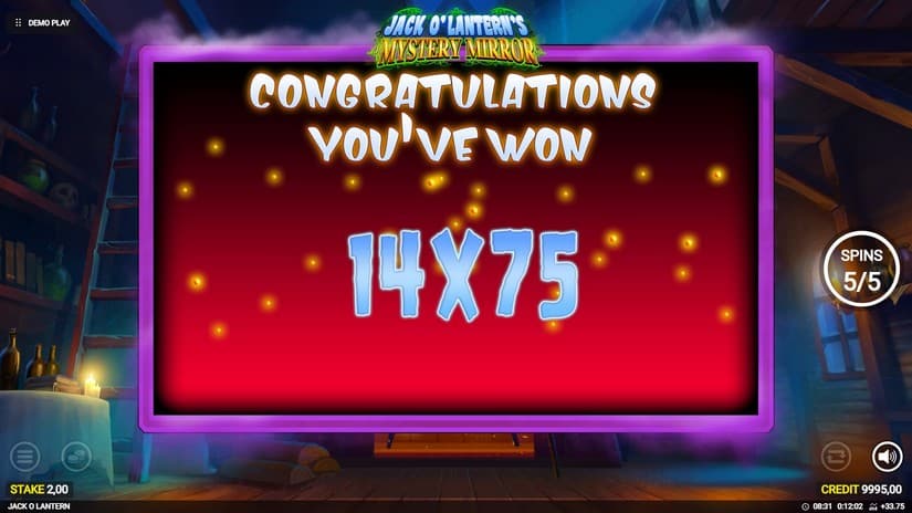 Jack o’Lantern’s Mystery Mirrors slot screen 7