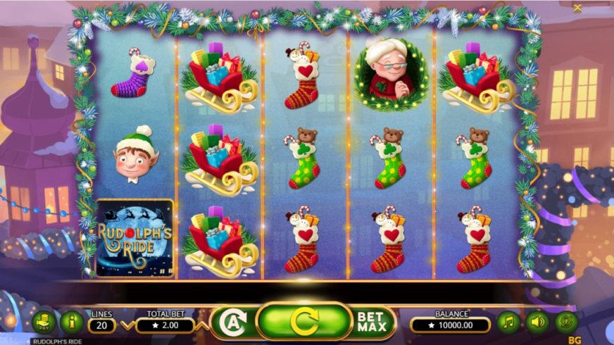 Rudolph’s Ride slot screen 1