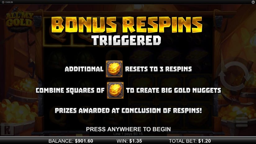 All My Gold slot screen 3