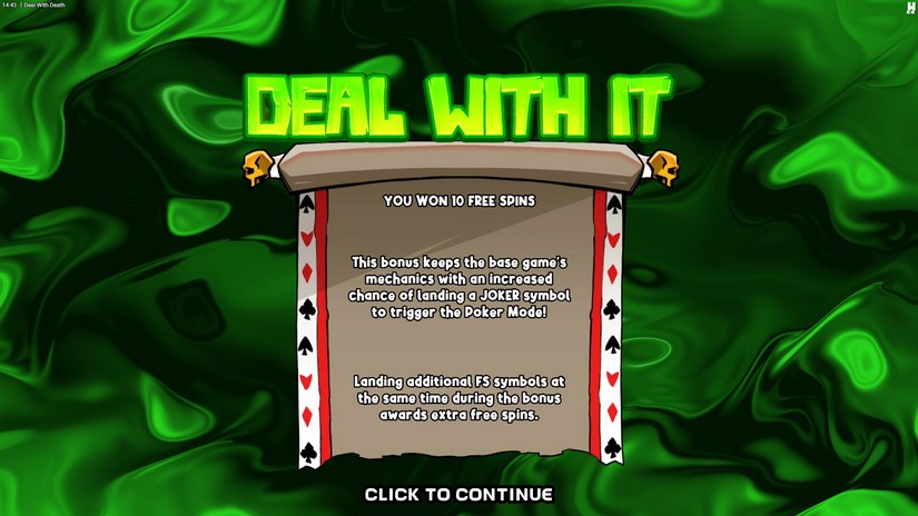 Deal With Death slot screen 2
