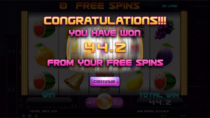 Fruits Deluxe slot screen 5