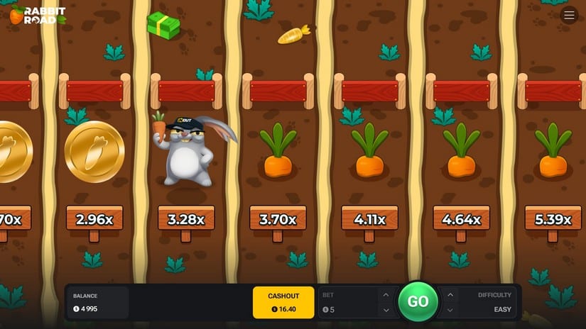 Rabbit Road slot screen 3