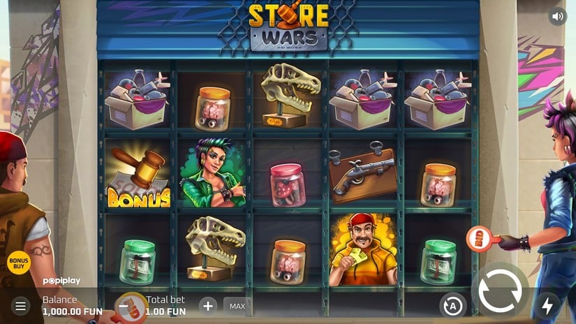 Store Wars slot screen 1