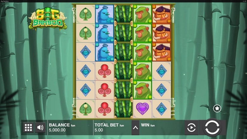 Big Bamboo slot screen 1