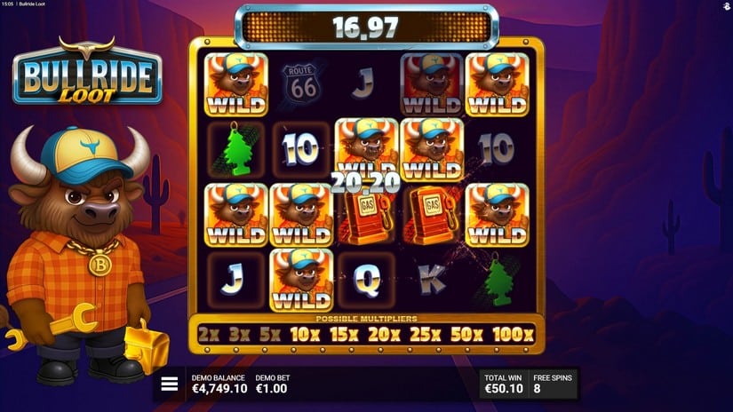 Bullride Loot slot screen 5