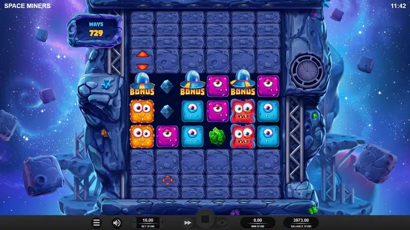 Space Miners slot screen 3