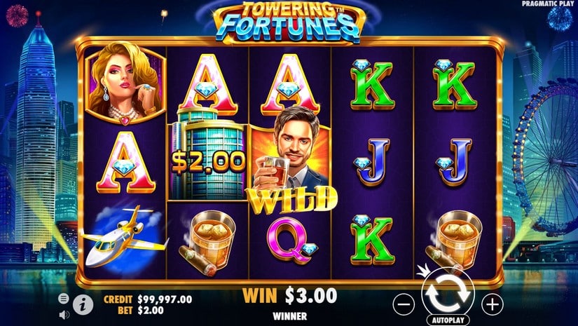 Towering Fortunes slot screen 2