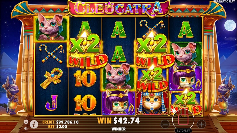 Cleocatra slot screen 5